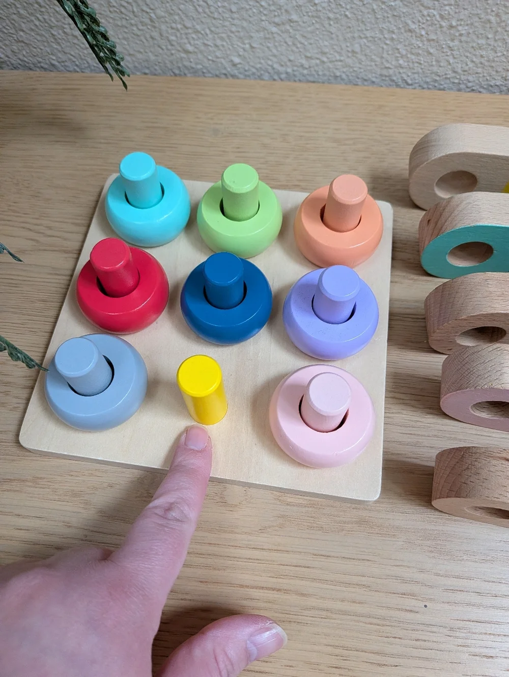 Kiwico Battat Colorful Wooden Puzzles Baby Toddler Montessori Learning Toys